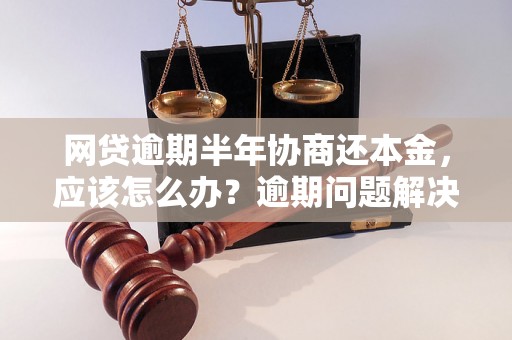 网贷逾期半年协商还本金，应该怎么办？逾期问题解决办法