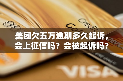 美团欠五万逾期多久起诉，会上征信吗？会被起诉吗？