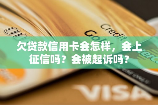 欠贷款信用卡会怎样，会上征信吗？会被起诉吗？