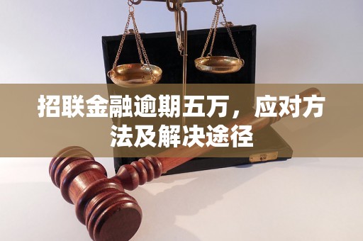 招联金融逾期五万，应对方法及解决途径