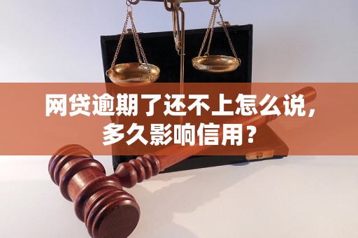 网贷逾期了还不上怎么说，多久影响信用？