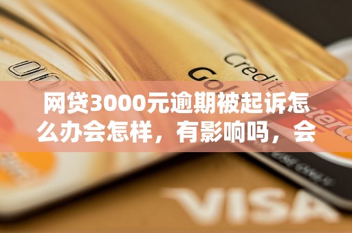 网贷3000元逾期被起诉怎么办会怎样，有影响吗，会催收吗？