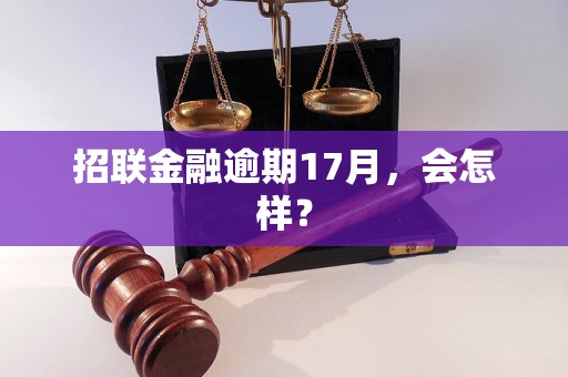 招联金融逾期17月，会怎样？