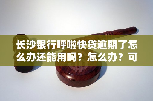 长沙银行呼啦快贷逾期了怎么办还能用吗？怎么办？可以协商还本金吗？