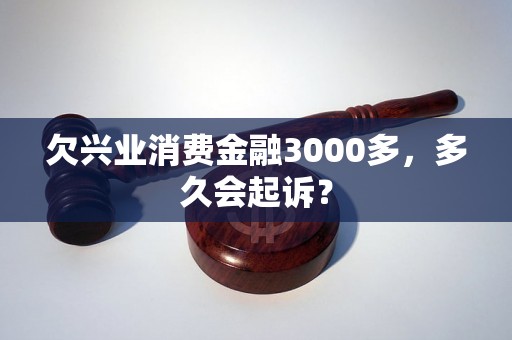 欠兴业消费金融3000多，多久会起诉？