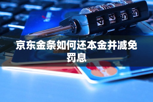 京东金条如何还本金并减免罚息