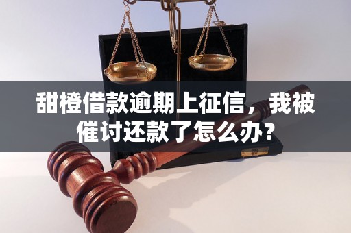 甜橙借款逾期上征信，我被催讨还款了怎么办？