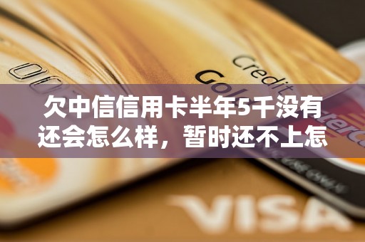 欠中信信用卡半年5千没有还会怎么样，暂时还不上怎么办？