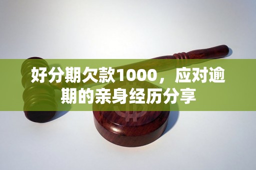 好分期欠款1000，应对逾期的亲身经历分享