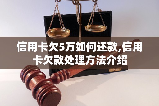 信用卡欠5万如何还款,信用卡欠款处理方法介绍