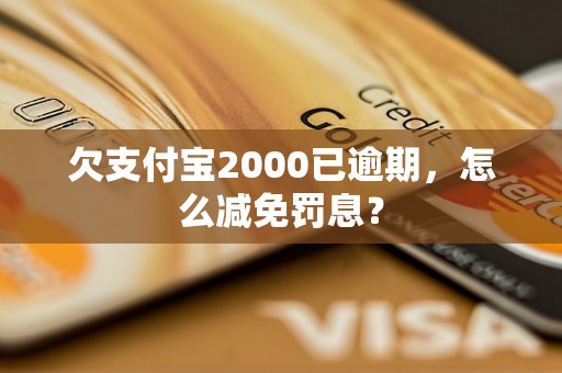 欠支付宝2000已逾期，怎么减免罚息？