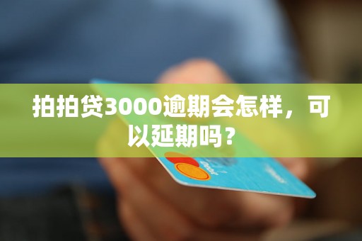 拍拍贷3000逾期会怎样，可以延期吗？