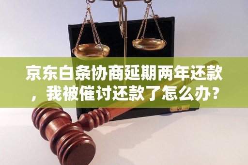 京东白条协商延期两年还款，我被催讨还款了怎么办？