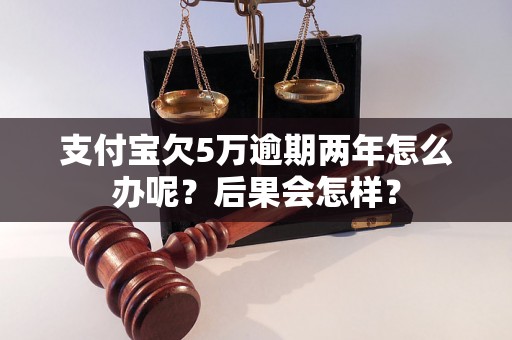 支付宝欠5万逾期两年怎么办呢？后果会怎样？