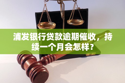 浦发银行贷款逾期催收，持续一个月会怎样？