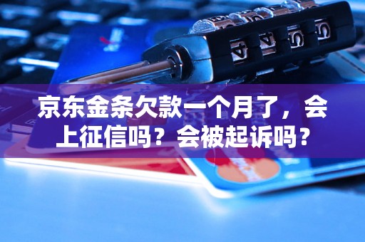 京东金条欠款一个月了，会上征信吗？会被起诉吗？