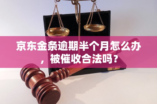 京东金条逾期半个月怎么办，被催收合法吗？