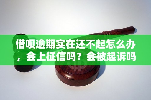 借呗逾期实在还不起怎么办，会上征信吗？会被起诉吗？