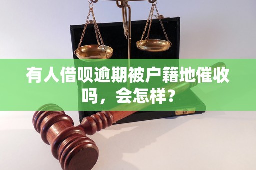 有人借呗逾期被户籍地催收吗，会怎样？