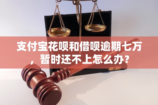 支付宝花呗和借呗逾期七万，暂时还不上怎么办？