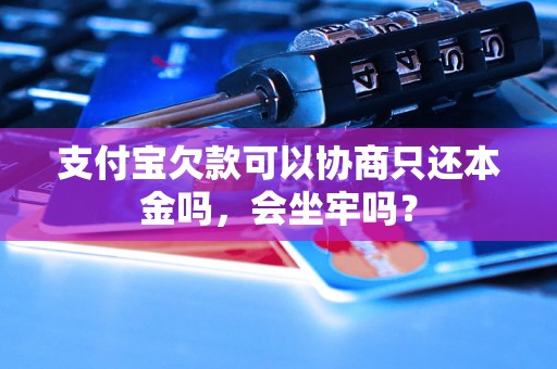 支付宝欠款可以协商只还本金吗，会坐牢吗？