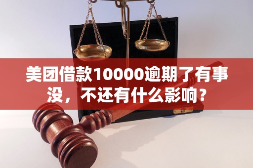 美团借款10000逾期了有事没，不还有什么影响？