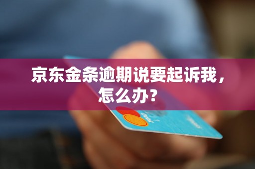 京东金条逾期说要起诉我，怎么办？