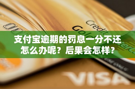 支付宝逾期的罚息一分不还怎么办呢？后果会怎样？