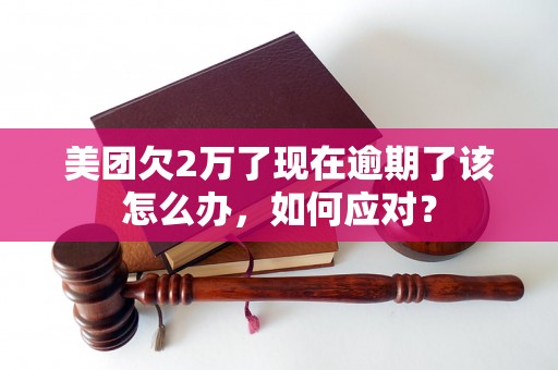 美团欠2万了现在逾期了该怎么办，如何应对？