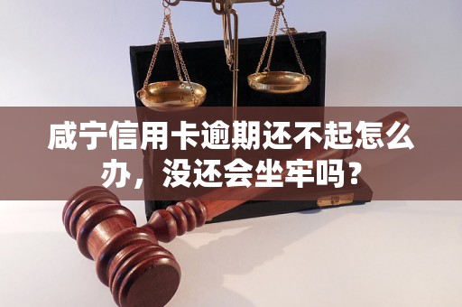 咸宁信用卡逾期还不起怎么办，没还会坐牢吗？