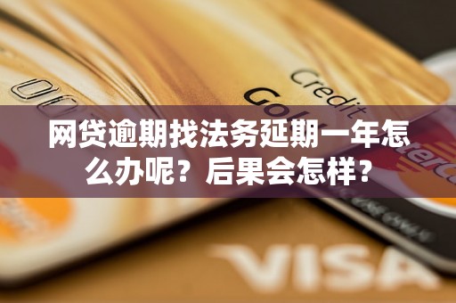 网贷逾期找法务延期一年怎么办呢？后果会怎样？