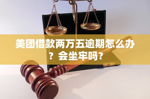 美团借款两万五逾期怎么办？会坐牢吗？