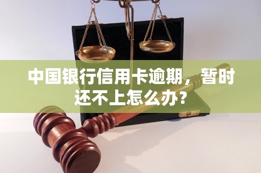 中国银行信用卡逾期，暂时还不上怎么办？