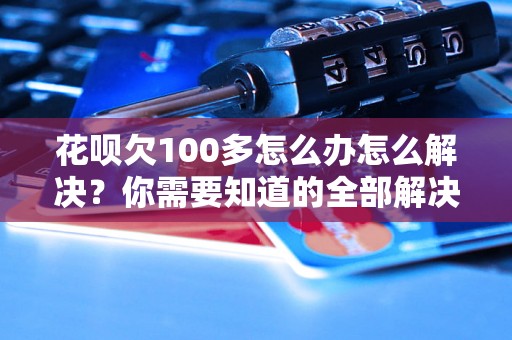 花呗欠100多怎么办怎么解决？你需要知道的全部解决方法