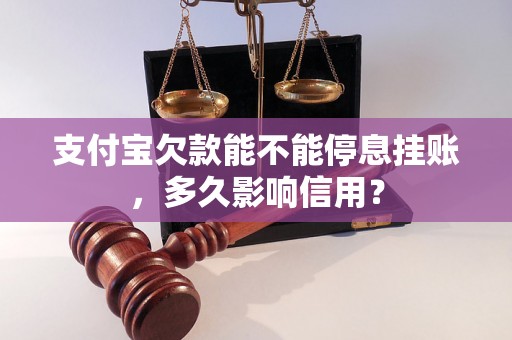 支付宝欠款能不能停息挂账，多久影响信用？