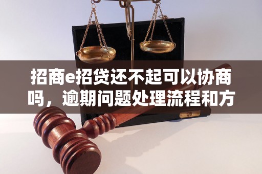 招商e招贷还不起可以协商吗，逾期问题处理流程和方法