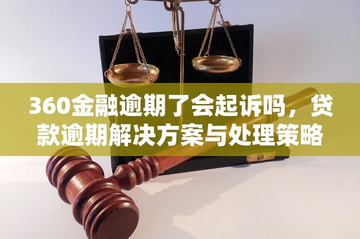 360金融逾期了会起诉吗，贷款逾期解决方案与处理策略