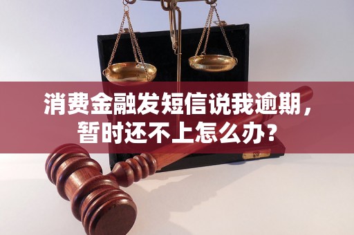 消费金融发短信说我逾期，暂时还不上怎么办？