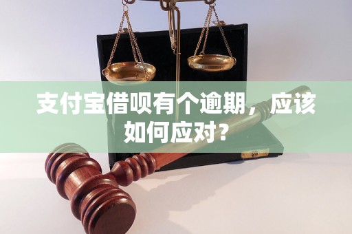 支付宝借呗有个逾期，应该如何应对？