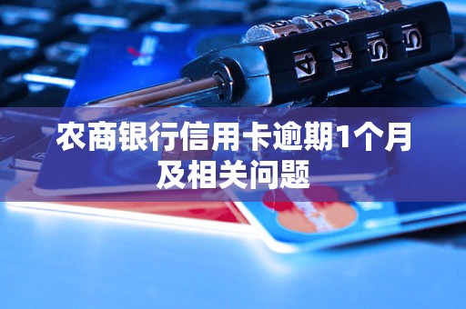 农商银行信用卡逾期1个月及相关问题