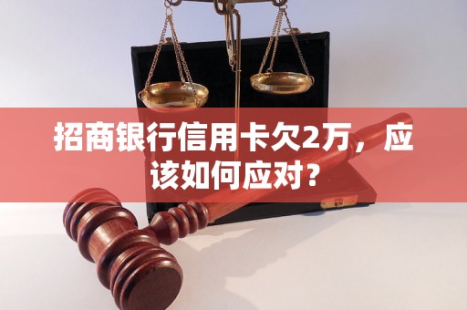 招商银行信用卡欠2万，应该如何应对？