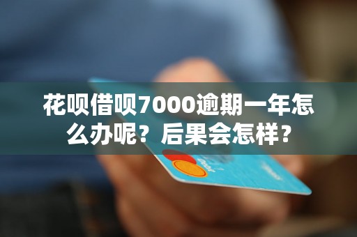 花呗借呗7000逾期一年怎么办呢？后果会怎样？