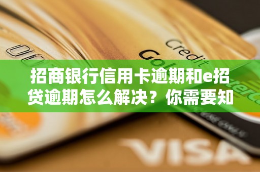 招商银行信用卡逾期和e招贷逾期怎么解决？你需要知道的全部解决方法