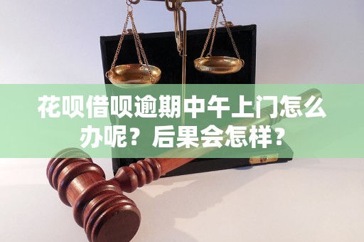 花呗借呗逾期中午上门怎么办呢？后果会怎样？