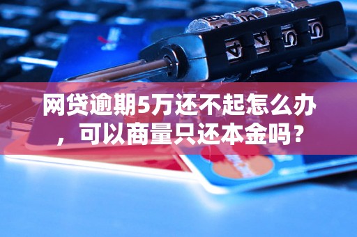 网贷逾期5万还不起怎么办，可以商量只还本金吗？