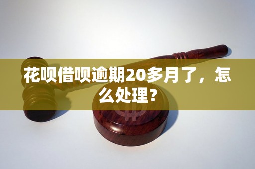 花呗借呗逾期20多月了，怎么处理？