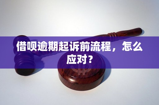 借呗逾期起诉前流程，怎么应对？