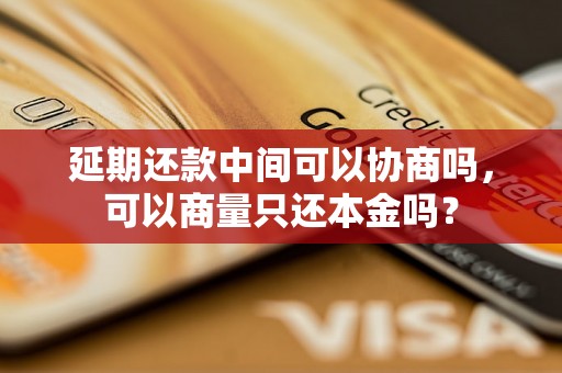 延期还款中间可以协商吗，可以商量只还本金吗？