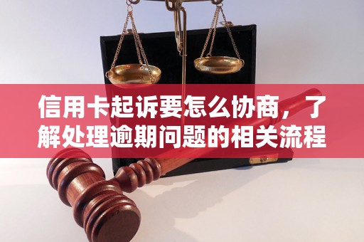 信用卡起诉要怎么协商，了解处理逾期问题的相关流程和方法