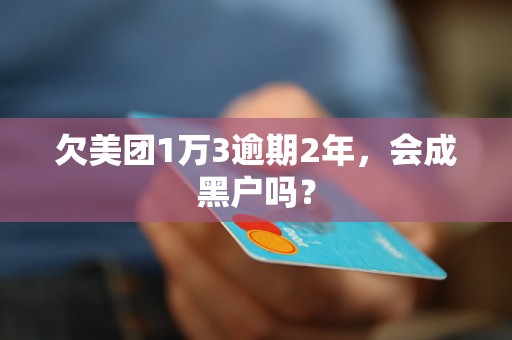 欠美团1万3逾期2年，会成黑户吗？